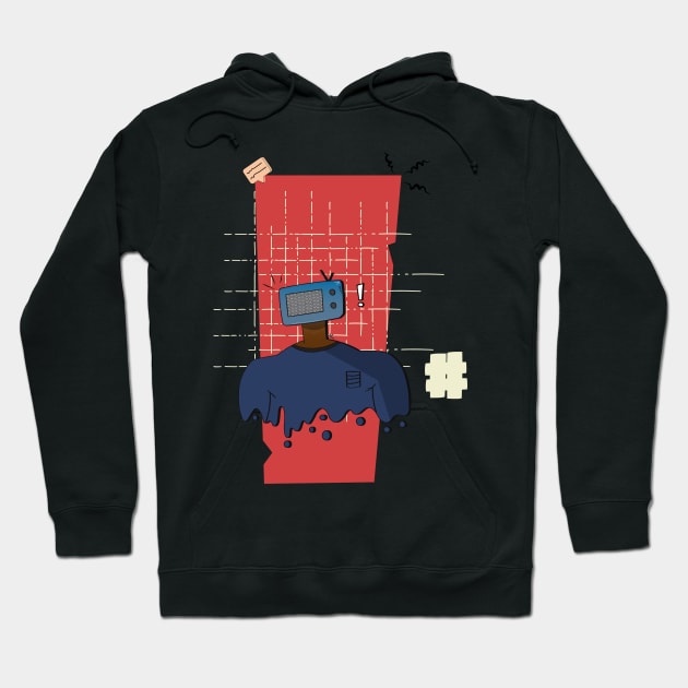 TV Man Hoodie by shubhskv